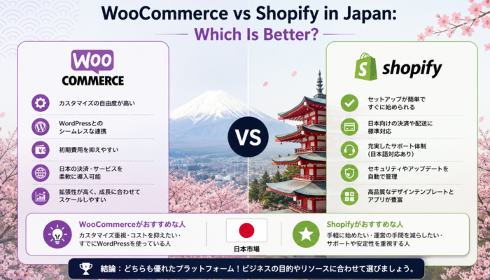WooCommerce vs Shopify in Japan